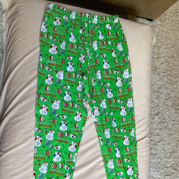 Men’s Sz M Abdominal Snowman ‘Pajama bottoms - Picture 1 of 6